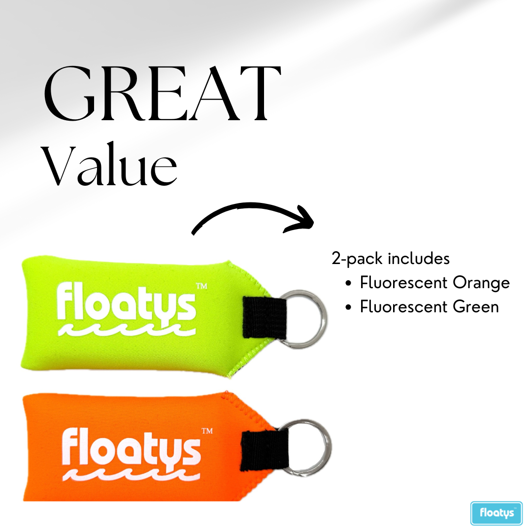 Extra Large Floating Neoprene Keychain - 2 Pack