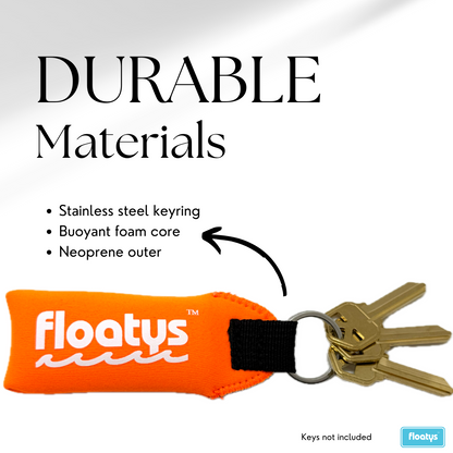 High Visibility Floating Neoprene Keychains - 3 Pack
