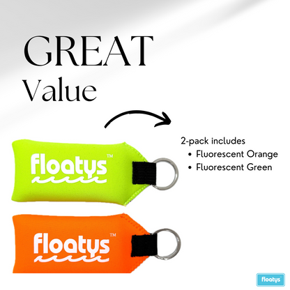 Extra Large Floating Neoprene Keychain - 2 Pack