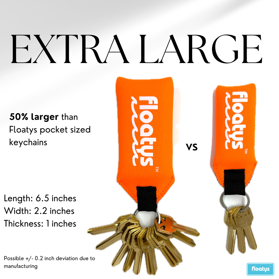 Extra Large Floating Neoprene Keychain - 2 Pack